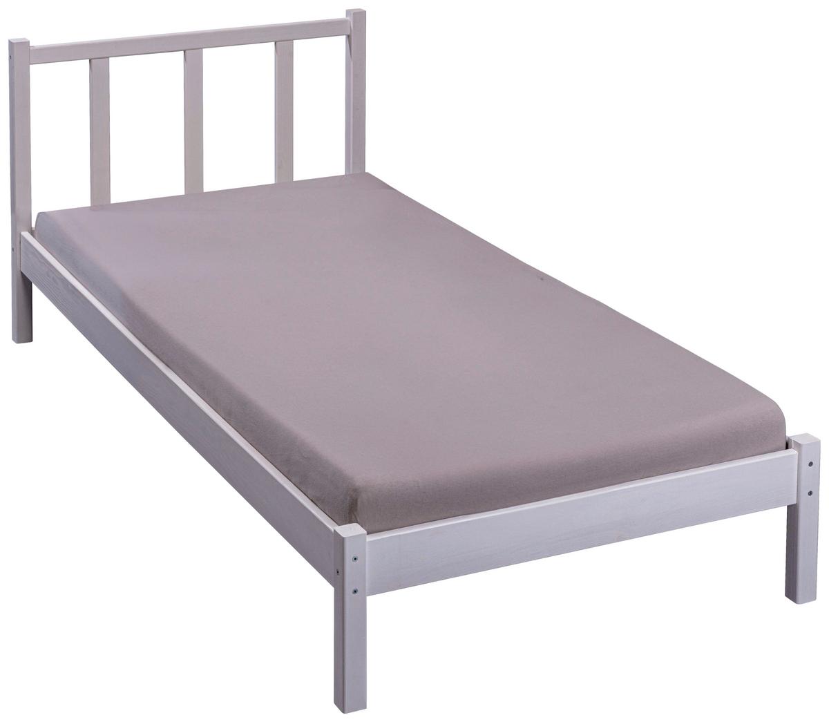 Bett Fredy - Weiß, MODERN, Holz (90/200cm) - MID.YOU