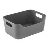 Úložný košík -M- - sivá, Modern, plast (24/16,5/10,2cm) - Mömax