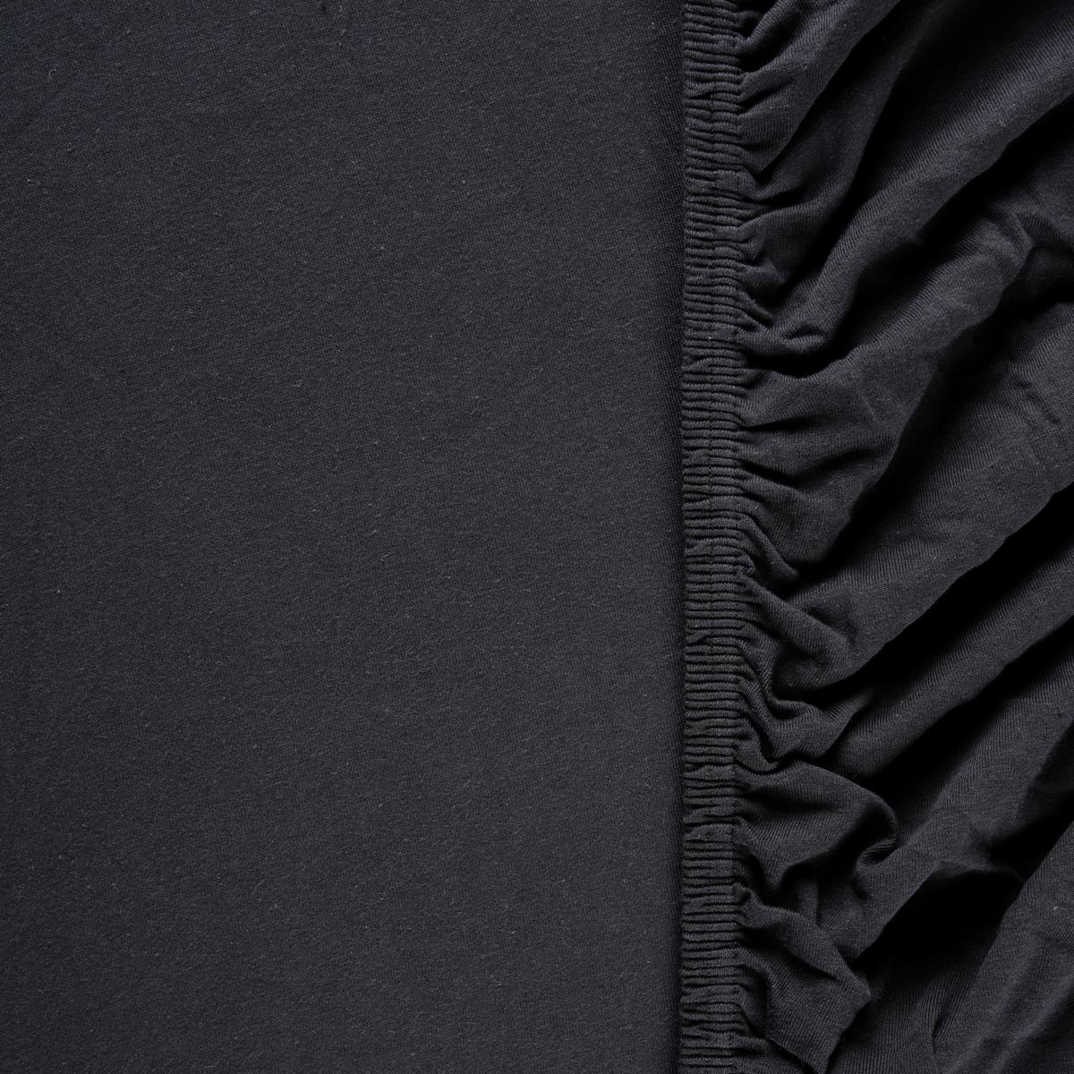Elastické prostěradlo Basic, 140-160/200/28cm - černá, Moderní, textil (140/200cm) - Modern Living