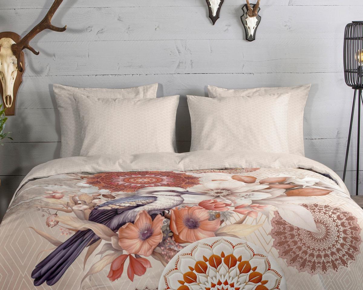 BETTWÄSCHE LUIGIO - Sandfarben/Beige, Basics, Textil (140/200cm)
