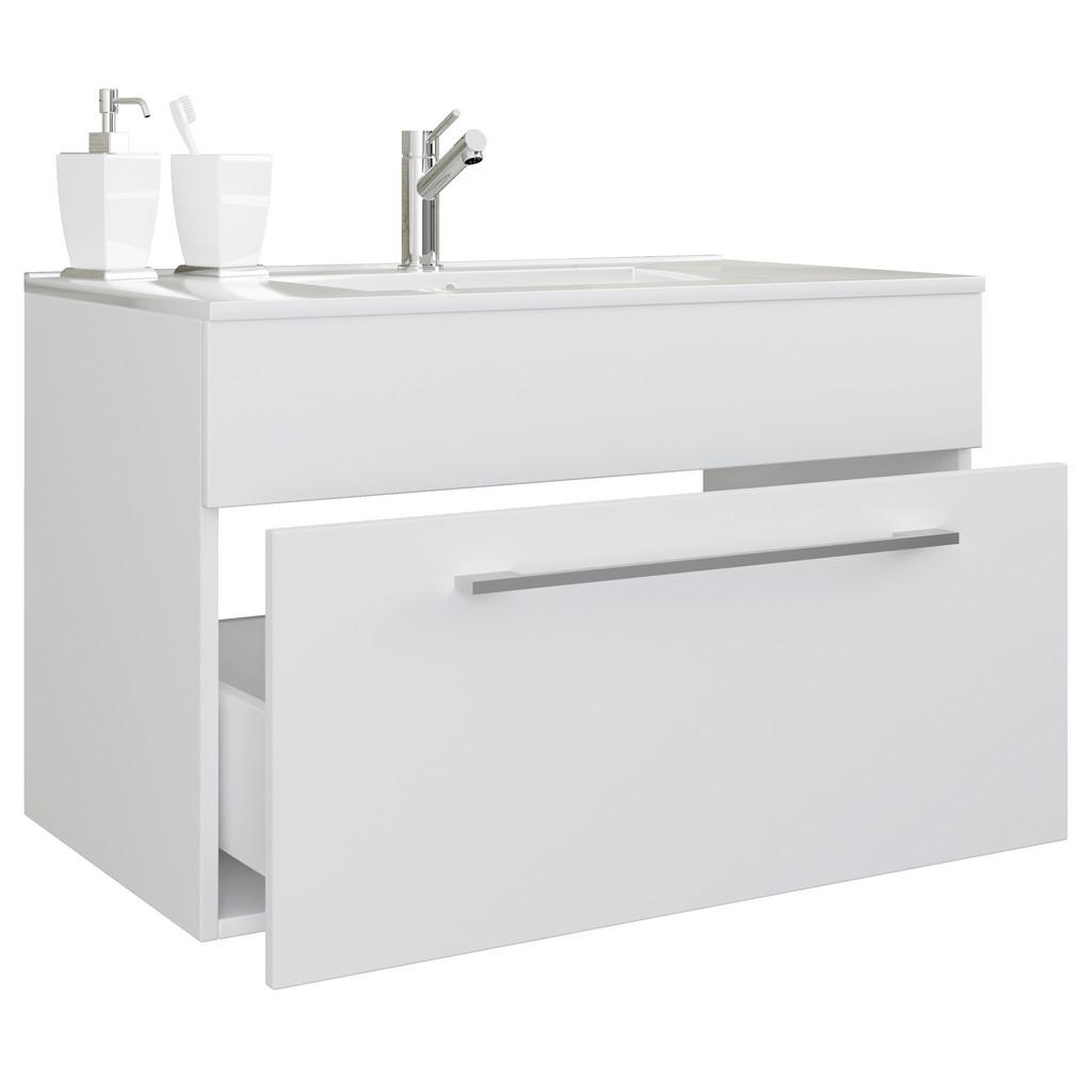Waschtischkombi Badinos Weiß B: 60 cm