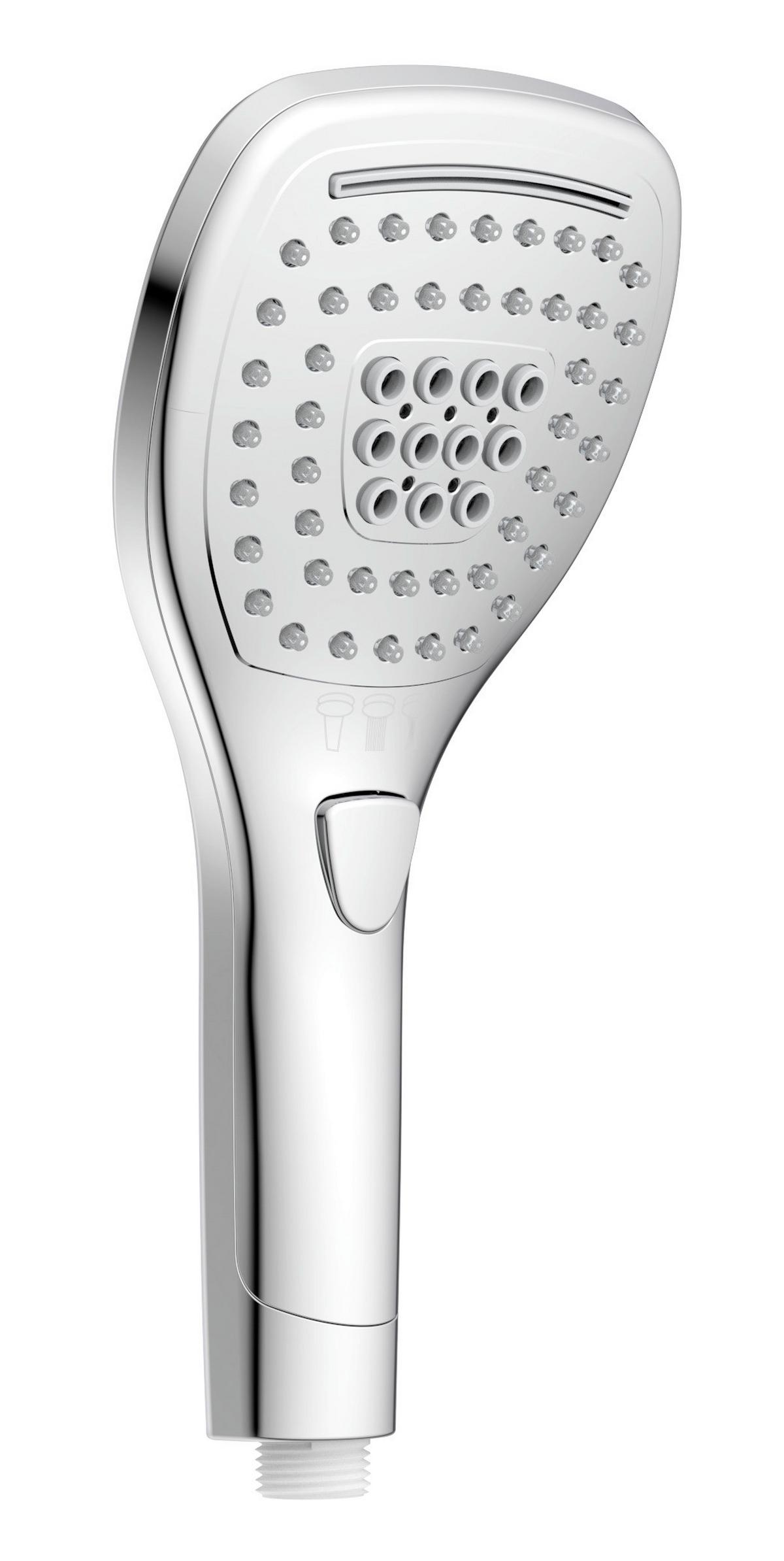 Handbrause Sommerregen Ii Dx 8081 - Chromfarben, KONVENTIONELL, Kunststoff (12/25cm)