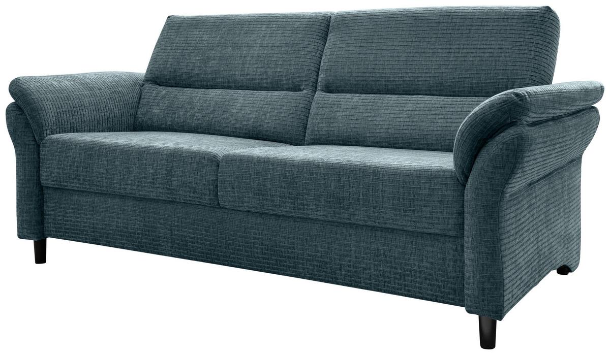 3-Sitzer-Sofa Cavoli, Blau B: 192 cm - Blau/Schwarz, MODERN, Textil (192/90/89cm) - Livetastic