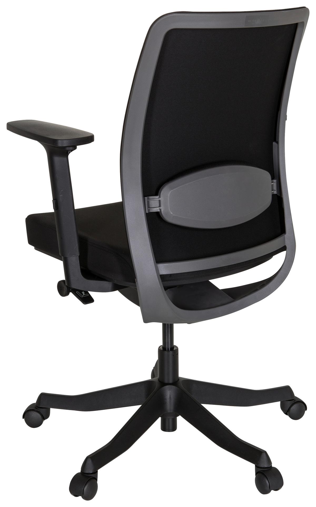 Drehstuhl Senator Schwarz - Schwarz, MODERN, Kunststoff/Textil (68/111/60cm) - MID.YOU