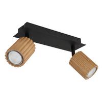 Strahler 57037-2 Wenzel - Dunkelbraun/Schwarz, Natur, Holz/Metall (25,5/8/13cm) - Globo