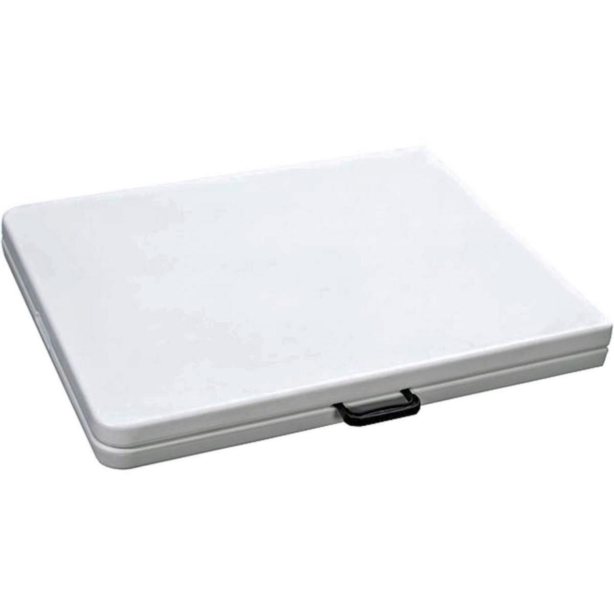 Biertischgarnitur Mufaro - Schwarz/Weiß, Basics, Kunststoff/Metall - Gardenson