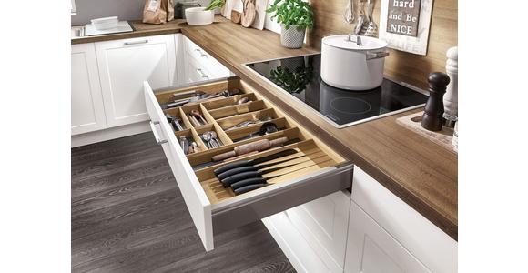 Einbauküche Casablanca - Eichefarben/Weiß, MODERN, Holzwerkstoff - Vertico