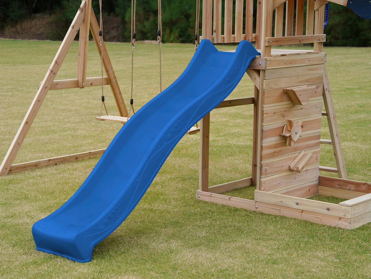 Spielturm A030.502.00 - Blau/Braun, KONVENTIONELL, Holz (345/270/336cm) - Ambia Garden