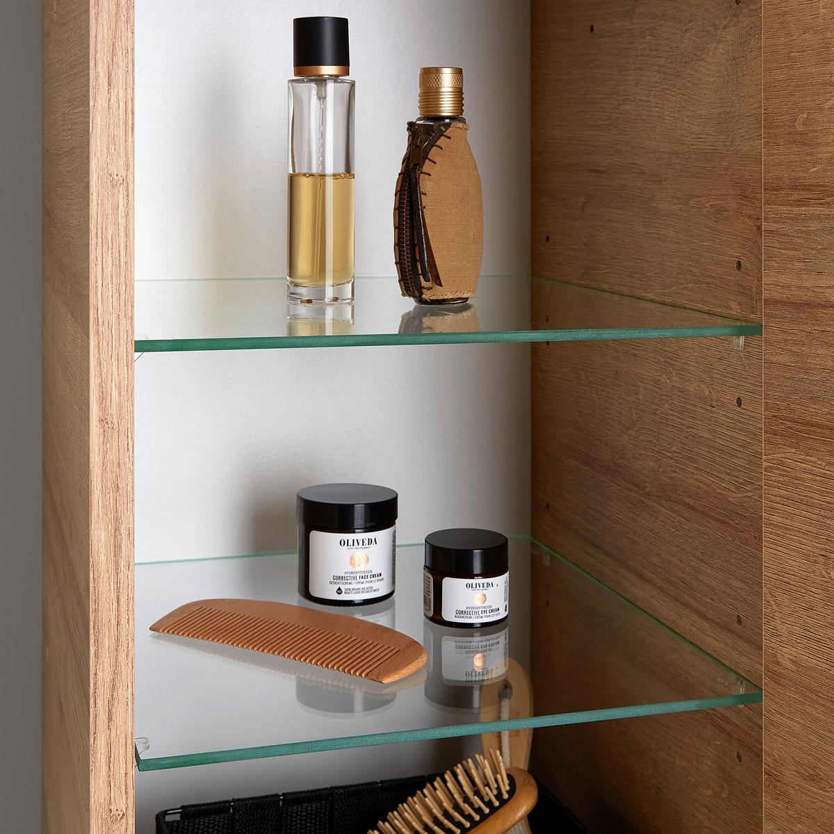 ZÁVĚSNÁ SKŘÍŇKA BAVELLI -EXKLUSIV- - černá/barvy dubu, Moderní, kov/kompozitní dřevo (30/70/32,5cm) - Pelipal