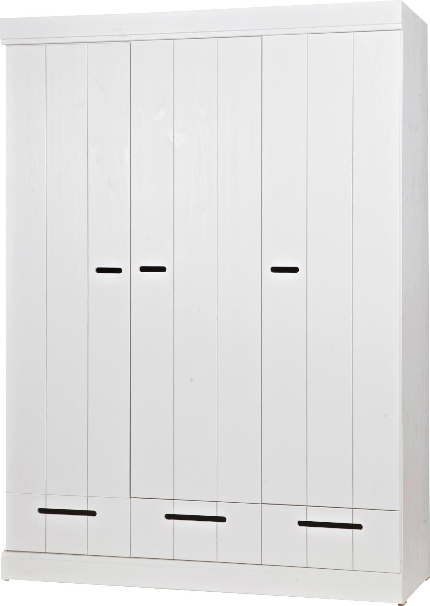 Drehtürenschrank Connect, Weiß B: 140 Cm - Weiß, Design, Holz/Holzwerkstoff (140/195/53cm) - Livetastic