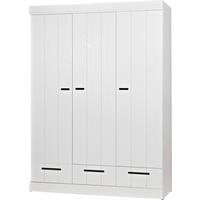 Drehtürenschrank Connect, Weiß B: 140 Cm - Weiß, Design, Holz/Holzwerkstoff (140/195/53cm) - Livetastic