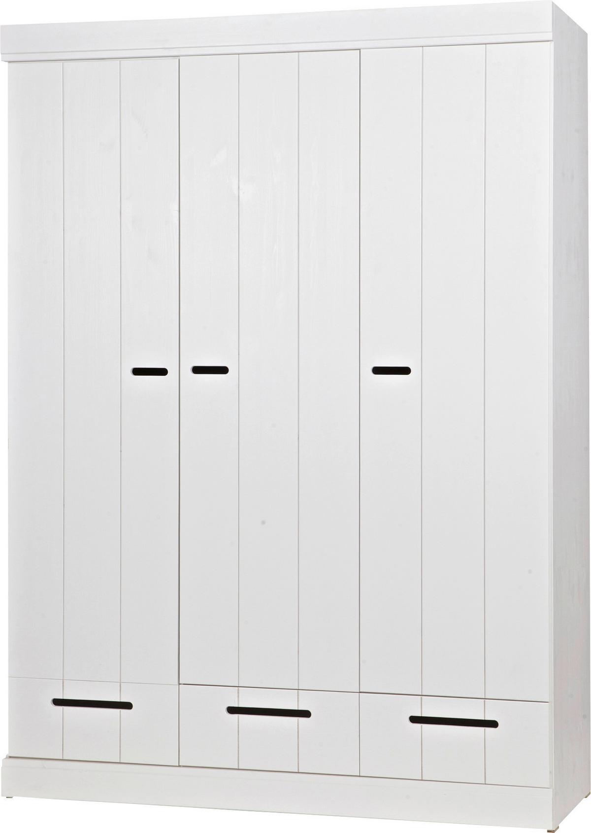 Drehtürenschrank Connect, Weiß B: 140 Cm - Weiß, Design, Holz/Holzwerkstoff (140/195/53cm) - Livetastic
