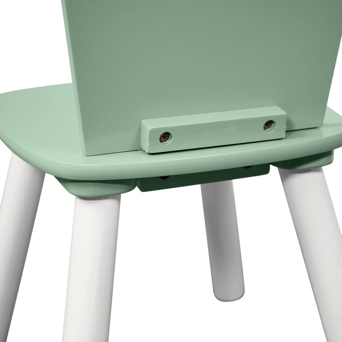 Kindersitzgruppe Weiß, Mintgrün L: 55 Cm - Weiß/Mintgrün, Basics, Holzwerkstoff (55/55/45cm) - Kesper