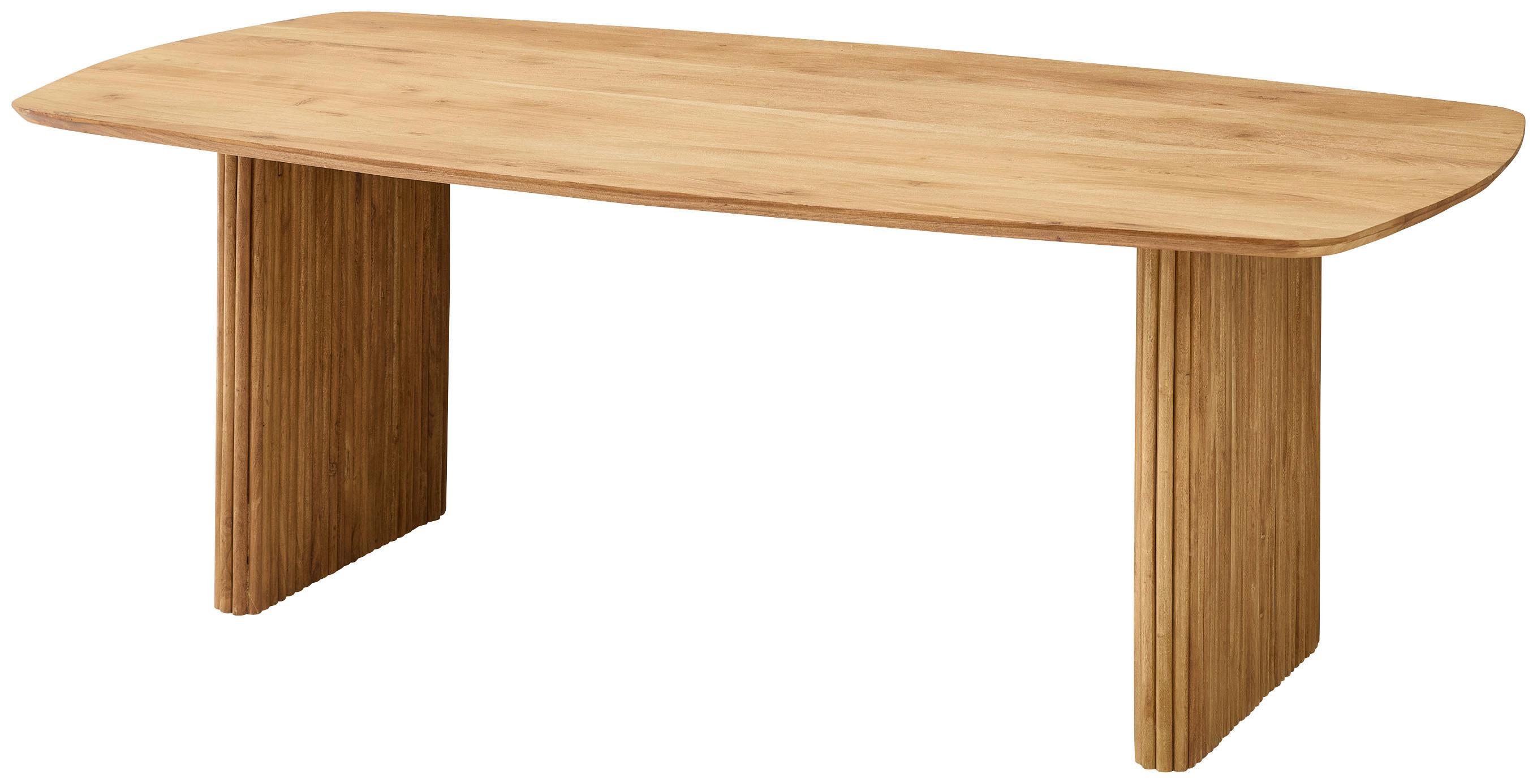 ESSTISCH Barney Akaziefarben, L: 220 cm - Akaziefarben, MODERN, Holz (220/110/77cm) - Livetastic