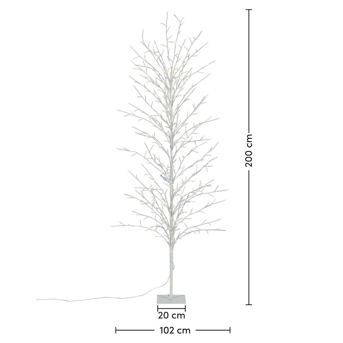 DEKORAČNÍ LED SVÍTIDLO BREE - bílá, Design, kov/plast (200cm) - Mömax