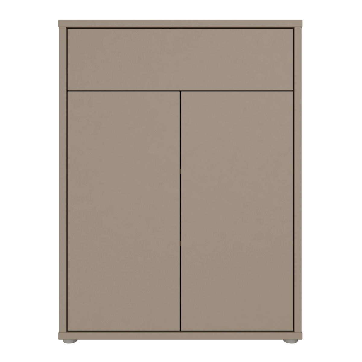 Komoda SPRINGS - béžovohnedá, Modern, kompozitné drevo (74,5/99,1/34,9cm)