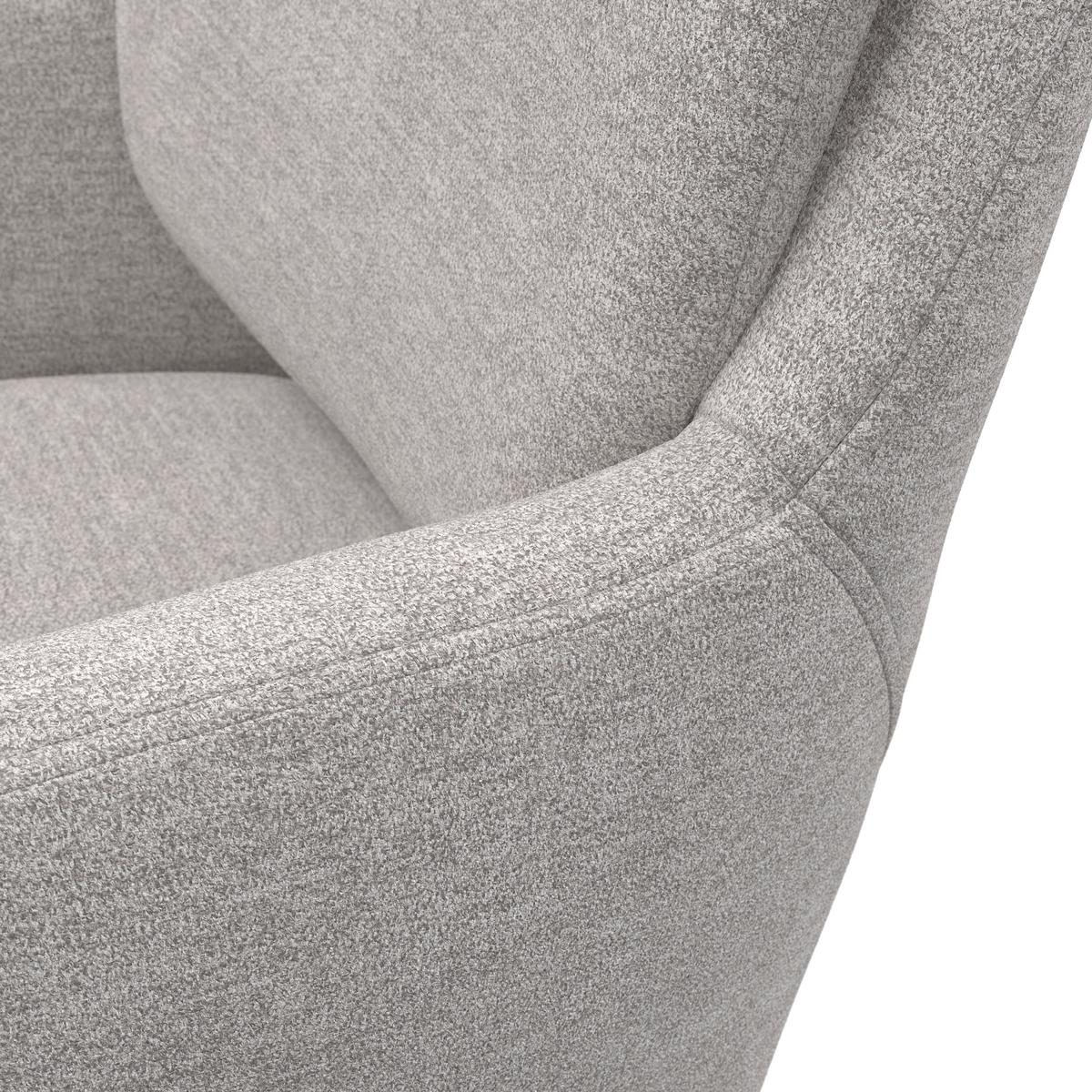 Židle s podrúčkami Adrien, šedobéžová - šedobéžová/přírodní barvy, Moderní, kov/dřevo (60/88/65cm) - Bessagi Home