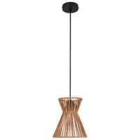 Závěsné svítidlo Naturm - černá/přírodní barvy, Konvenční, kov/papír (20/120cm) - Mömax