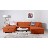 Wohnlandschaft Ramzes Terracotta U: 173x328x215 cm - Terracotta/Grau, Design, Textil (173/328/215cm) - MID.YOU