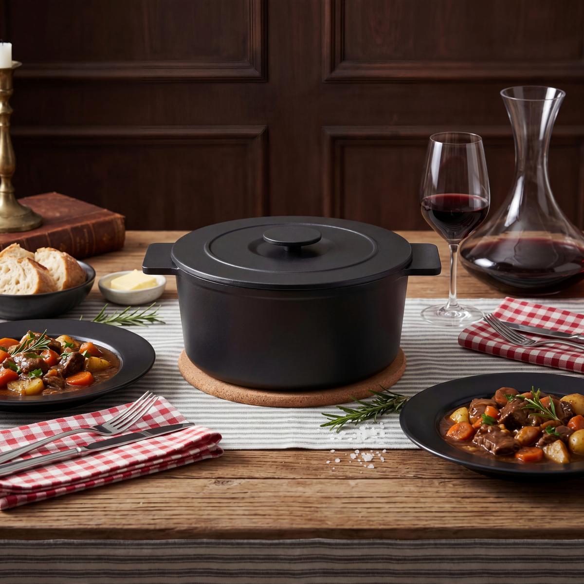 HRNEC IRONY - CA. 5,5L - černá, Konvenční, kov (26/12cm) - Gourmesto