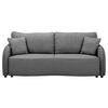 3-sitzer-sofa Bari Anthrazit - Anthrazit/Schwarz, Basics, Textil (215/89/100cm) - P & B
