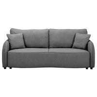 3-sitzer-sofa Bari Anthrazit - Anthrazit/Schwarz, Basics, Textil (215/89/100cm) - P & B