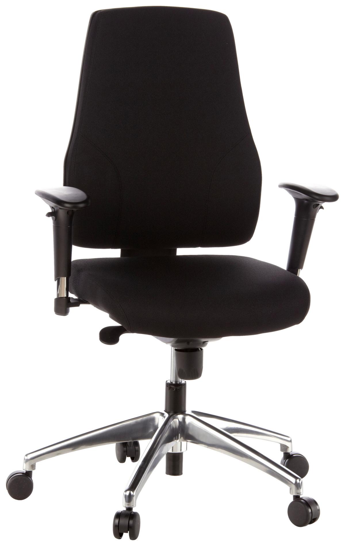 Drehstuhl Pro-Tec 200 Schwarz - Schwarz, MODERN, Kunststoff/Textil (60/126/45cm) - MID.YOU