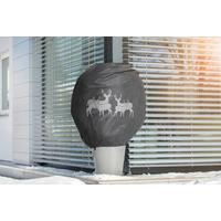 Winterdekohaube XL, 110x110x50 cm, witterungsbeständig - Schwarz, Basics, Kunststoff (110/110/50cm) - Windhager