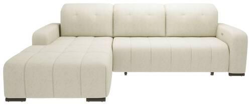 Ecksofa Vicari - Beige/Schwarz, MODERN, Textil (292/185cm) - Livetastic