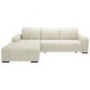 Ecksofa Vicari - Beige/Schwarz, MODERN, Textil (292/185cm) - Livetastic