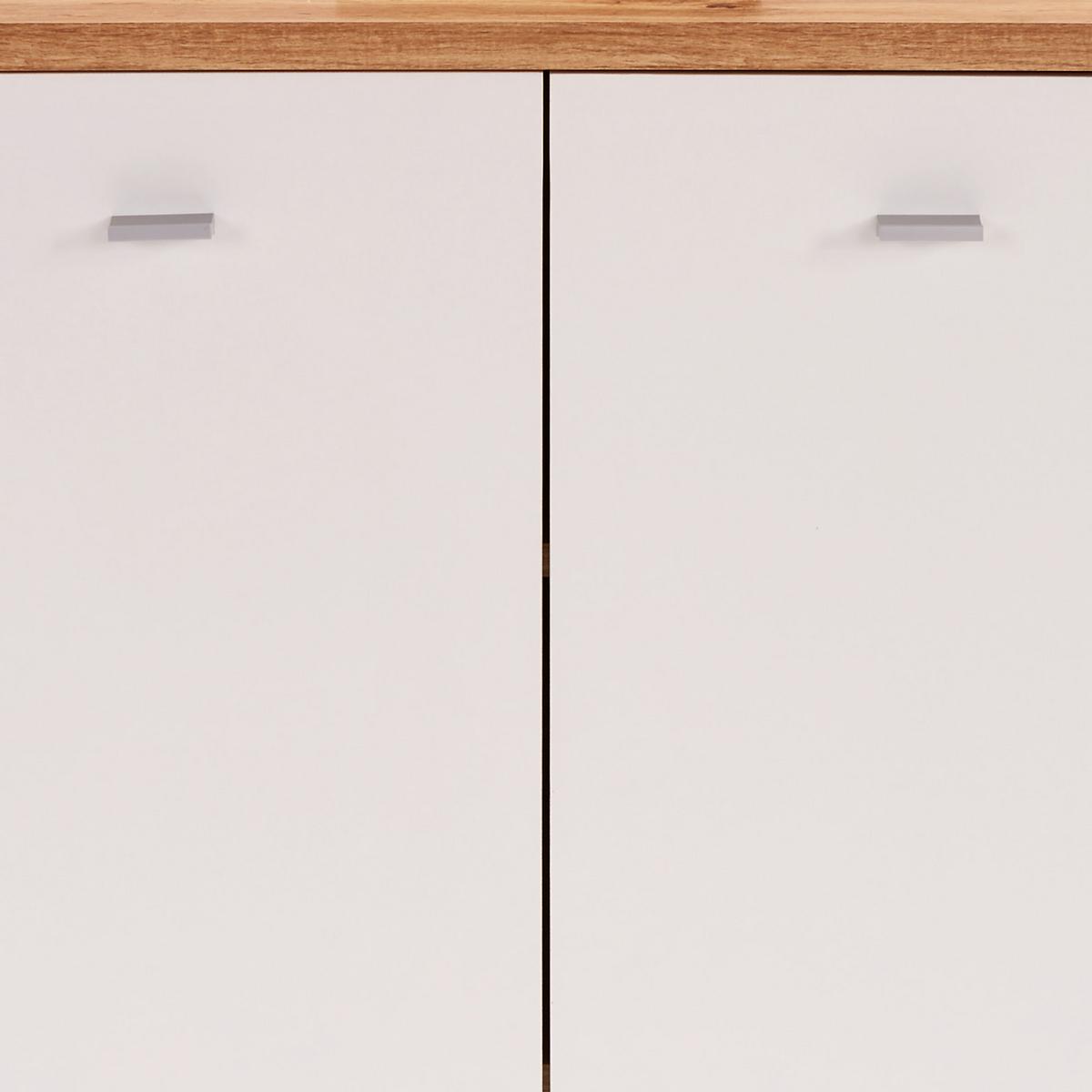 KOMODA 4-YOU NEW YUK03 - biela/farba duba, Modern, kompozitné drevo/plast (74/85,4/34,6cm)