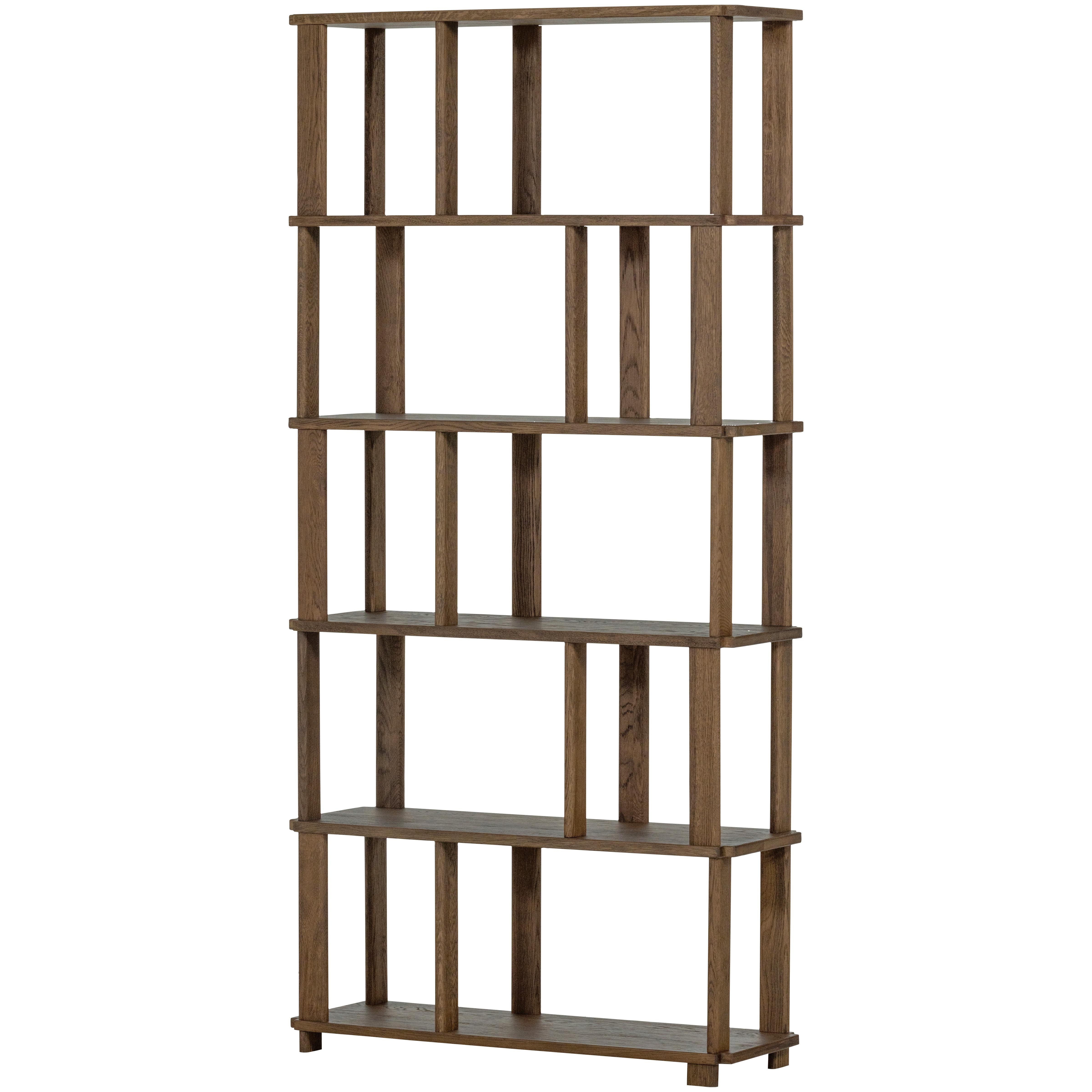 Regal Riss Naturfarben B: 90 cm - Naturfarben, Design, Holz (90/186/30cm) - Livetastic