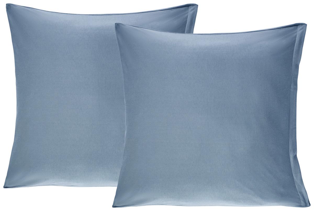Díszpárnahuzat Kb. 40/40cm - kék, Konventionell, textil (40/40cm) - Ele