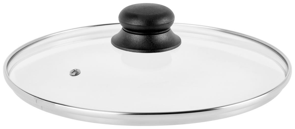 Servierpfanne Verena D/H: ca. 26/6,5 cm Aluminium - Klar/Edelstahlfarben, MODERN, Glas/Kunststoff (26/6,5cm) - Luca Bessoni