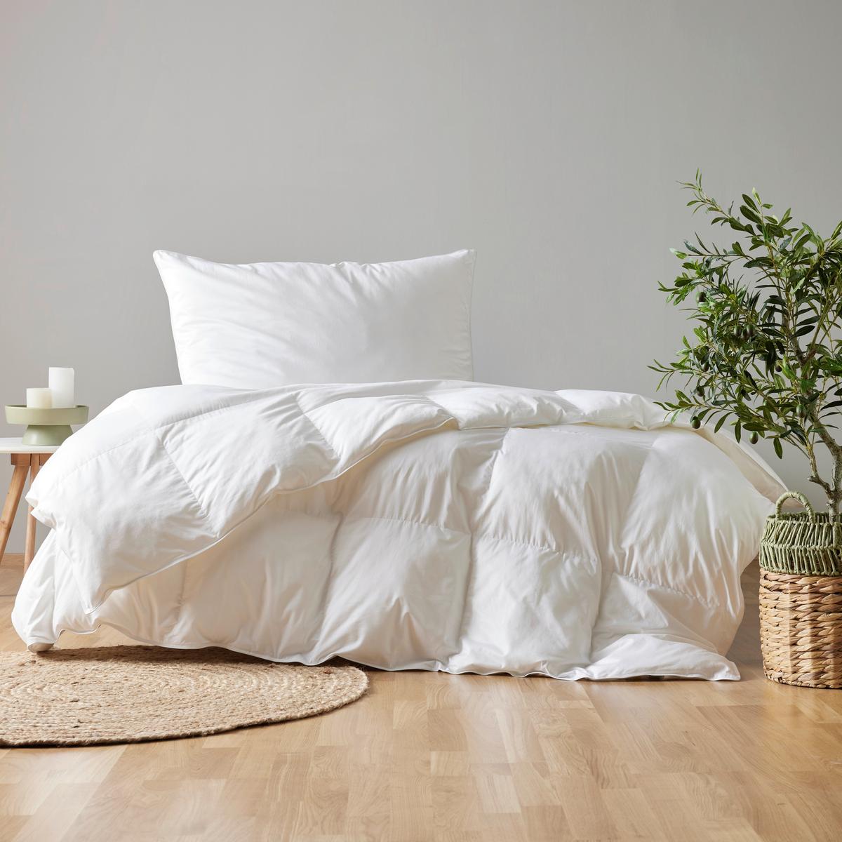 CELOROČNÍ PŘIKRÝVKA Vegandown, 135-140/200cm - bílá, Konvenční, textil (135-140/200cm) - Premium Living