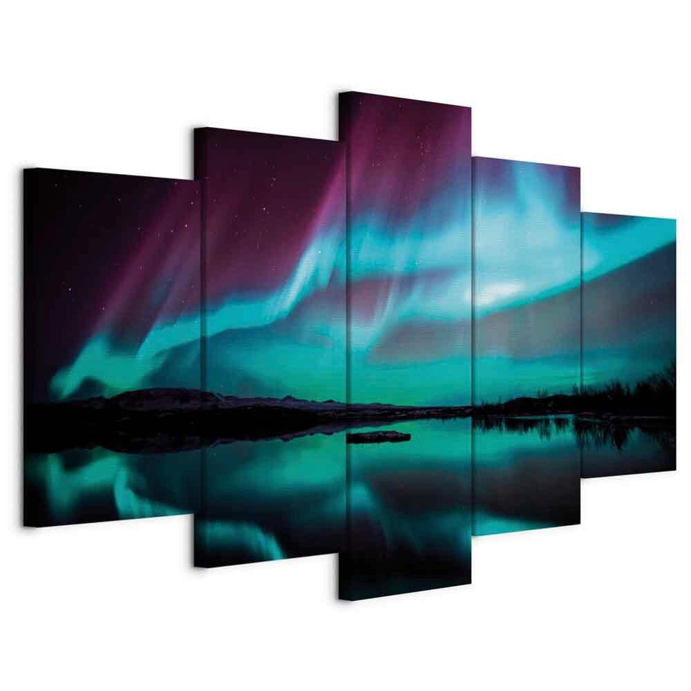Leinwandbild Night Light Multicolor B: 200 cm