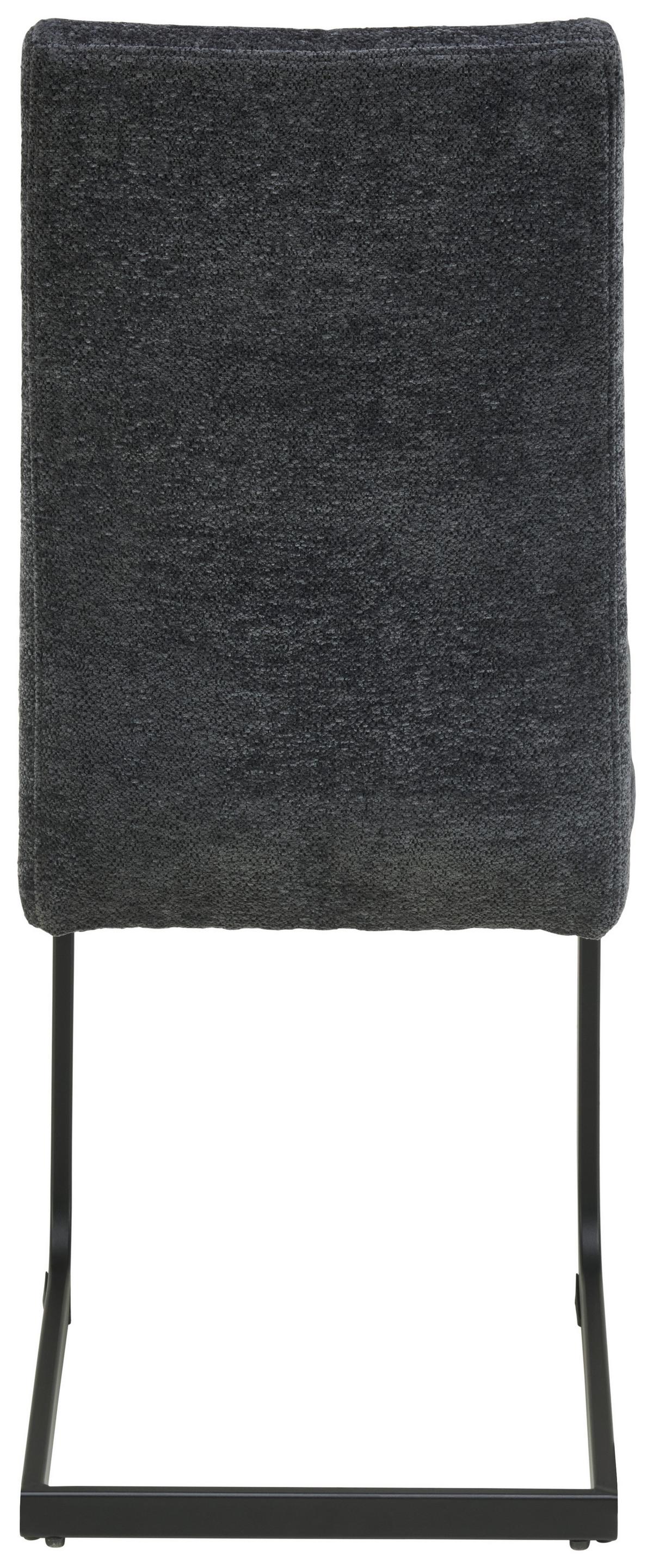 Schwingstuhl Magnus Dunkelgrau B: 39 cm - Dunkelgrau/Schwarz, LIFESTYLE, Textil/Metall (39/98/43cm) - MID.YOU