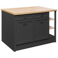 Konyhasziget Jasmin - Artisan tölgy/antracit, Modern, faalapú anyag (130/91/90cm)