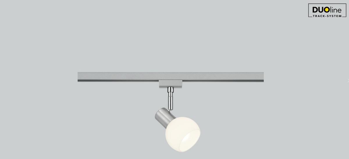 Schienensystem Duoline Strahler 78170107 Antibes - Weiß/Nickelfarben, Basics, Glas/Metall (9/17cm) - Trio Leuchten