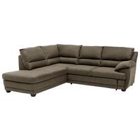 Ecksofa mit Schlaffunktion Nebolo Grau S. 225x246cm - Schwarz/Grau, Design, Textil (225/246cm) - Livetastic