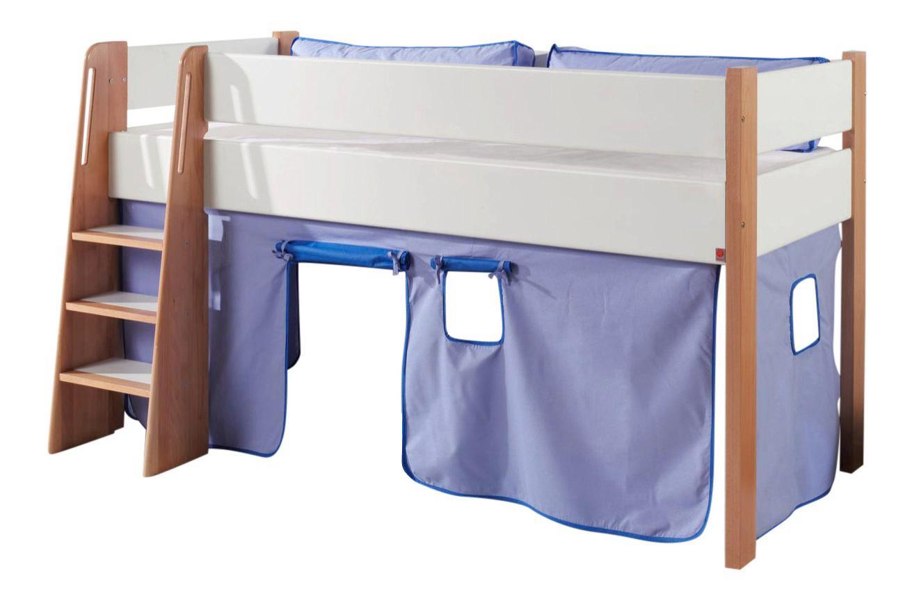 Spielvorhang 3-teilig Hellblau/ Dunkelblau - Dunkelblau/Hellblau, Design, Textil