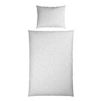 Bettwäsche 140x200 cm Leila Polyester Weiß - Weiß, KONVENTIONELL, Textil - Ondega
