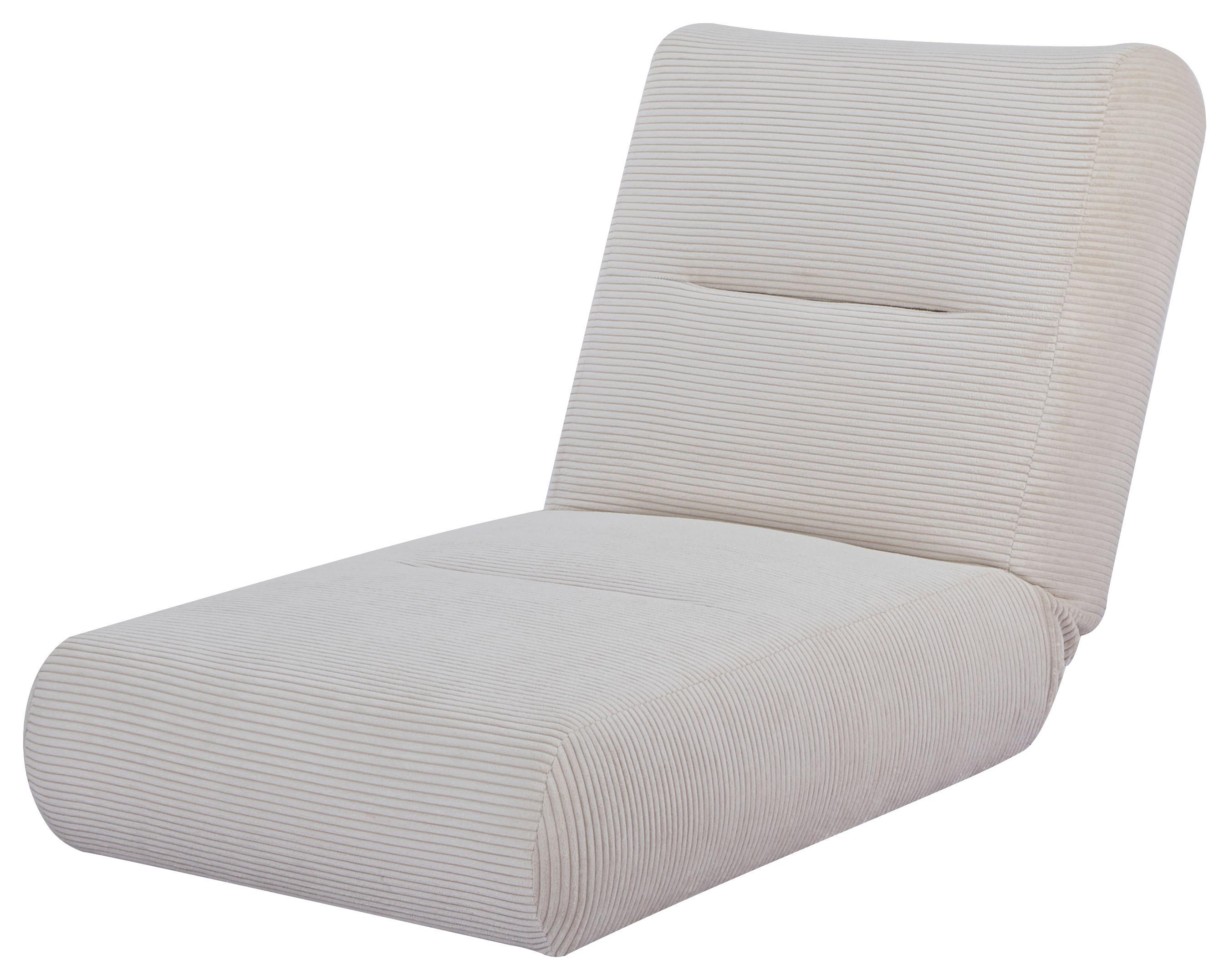 Schlafsessel Luna Beige B: 80 cm - Beige, Design, Textil (81/88/160cm) - Livetastic