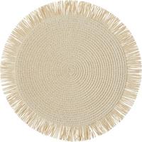 Prostírání Anouk, Ø: ca. 38cm - černá/béžová, Moderní, papír (38cm)