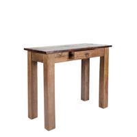 KONSOLENTISCH Teakholz L: 78cm - Naturfarben/Braun, Design, Holz (78/80/40cm) - MID.YOU