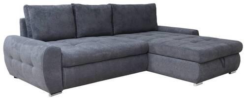 Eckschlafsofa Solar - Chromfarben/Weiß, Design, Textil (277/175cm) - Livetastic