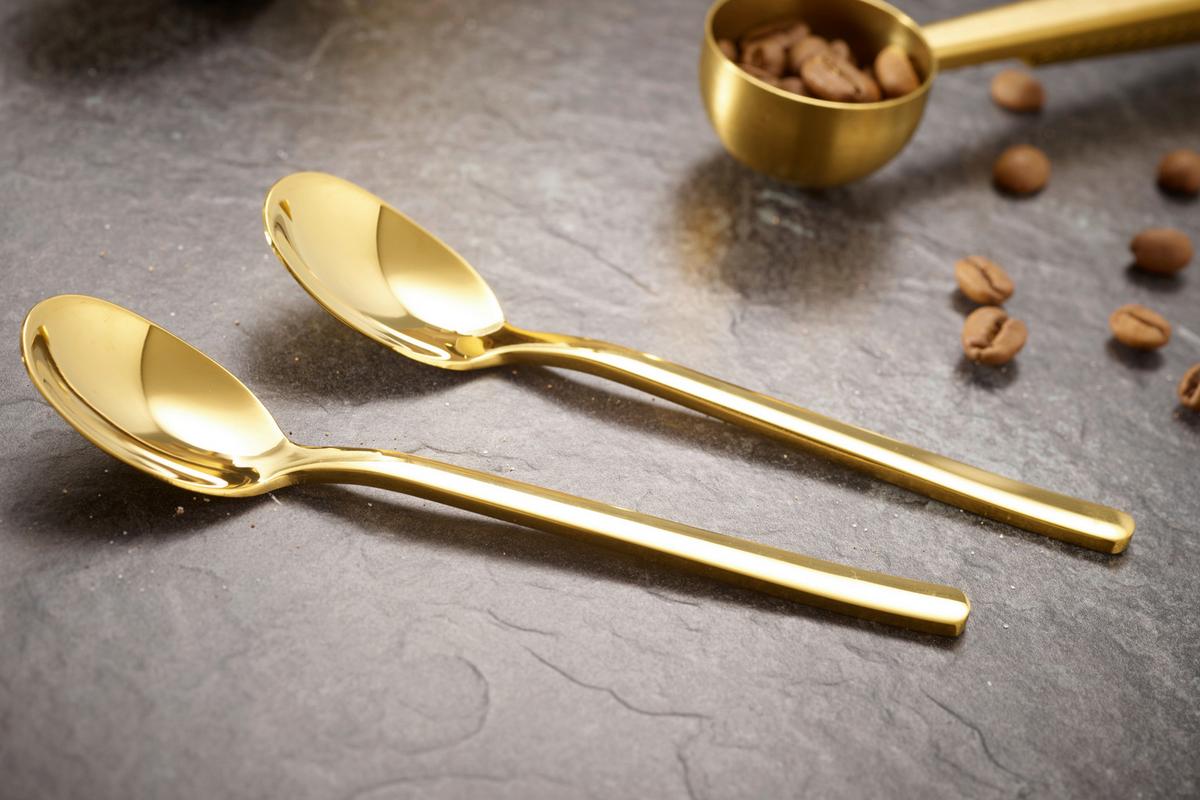 Kaffeeset Cosme - Goldfarben, Basics, Metall - Echtwerk