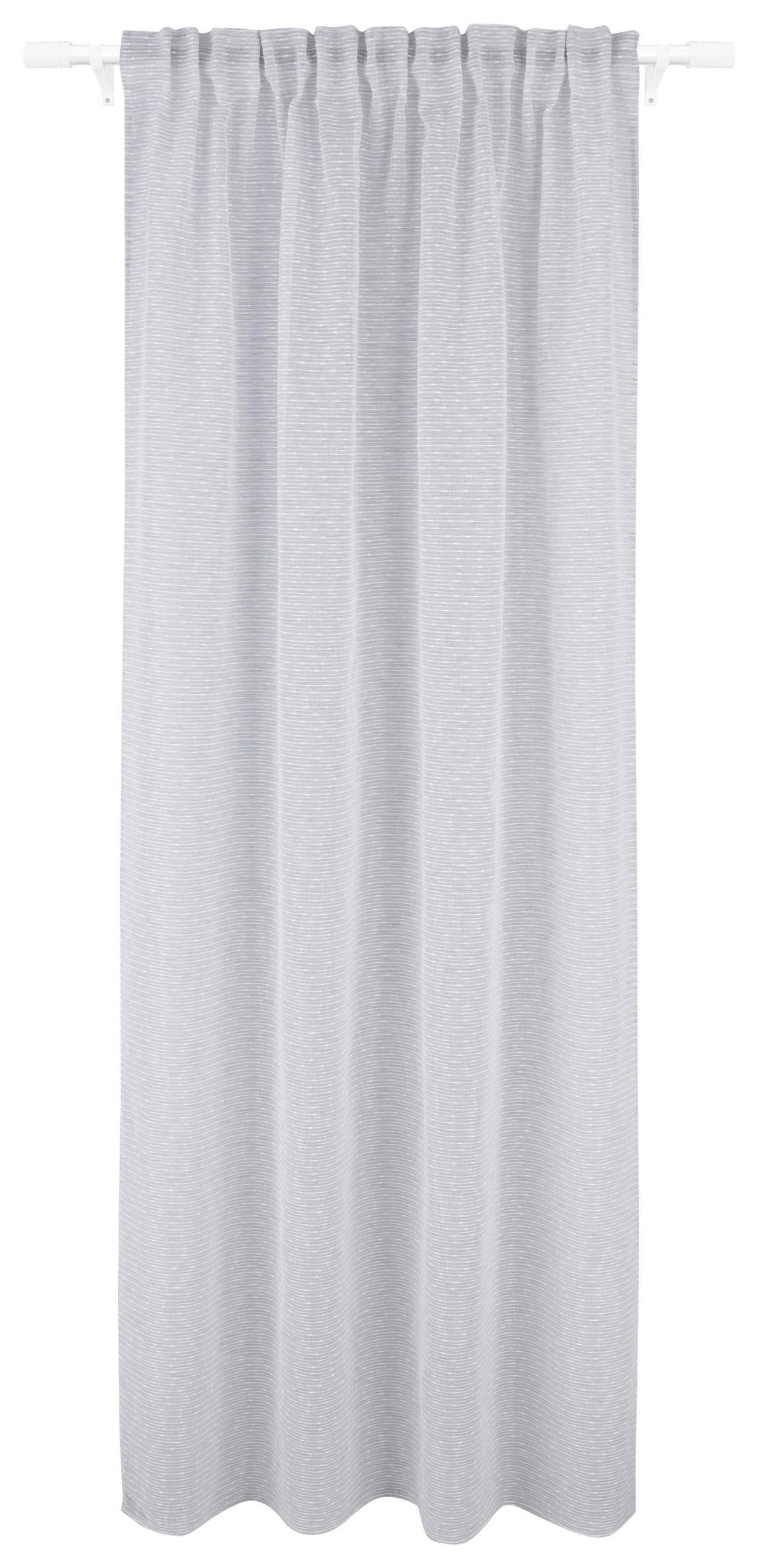 Készfüggöny Kordula Kb. 135/245cm - ezüstszínű, Romantik / Landhaus, textil (135/245cm) - James Wood
