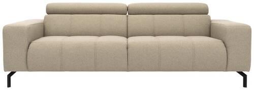 3-sitzer-sofa Cunelli Schlammfarben Webstoff - Schlammfarben/Schwarz, Design, Textil (238/79/104cm) - MID.YOU