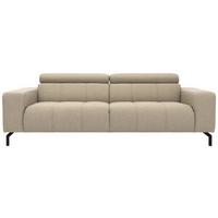 3-sitzer-sofa Cunelli Schlammfarben Webstoff - Schlammfarben/Schwarz, Design, Textil (238/79/104cm) - MID.YOU
